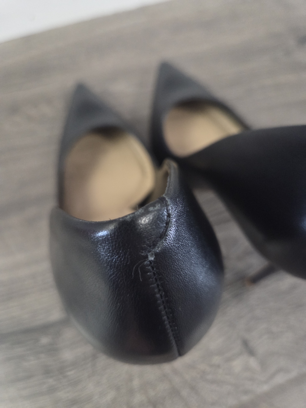 Massimo Matteo Womens Black Pointed-Toe Leather Pumps Size 10 NWOT - Picture 5 of 10